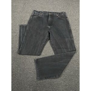 Vintage Wrangler 13MWZ Jeans Men 37x32 (Fits 35x32) Black Denim Cowboy Rodeo USA